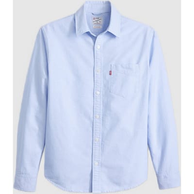 shirt met blauwe man pocket