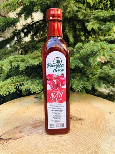 Granaatappelazijn - Granaatappel siroop - 500 ml - %100 Natuurlijk - Natuurlijk gefermenteerd - Nar Sirkesi
