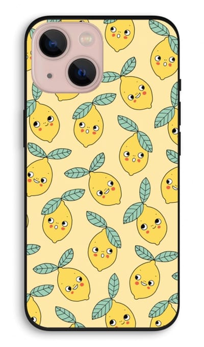Case Company® - Hoesje geschikt voor iPhone 13 hoesje - Citroenen - Biologisch Afbreekbaar Telefoonhoesje - Bescherming alle Kanten en Schermrand
