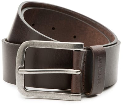 DTCH.FIT Herenriem Leer Mason - Riem Donkerbruin - Jeans Broekriem - Riemmaat 85cm - Totale lengte 100cm