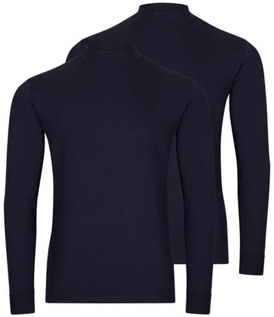 RAGMAN Heren longsleeve 2 pack Basic