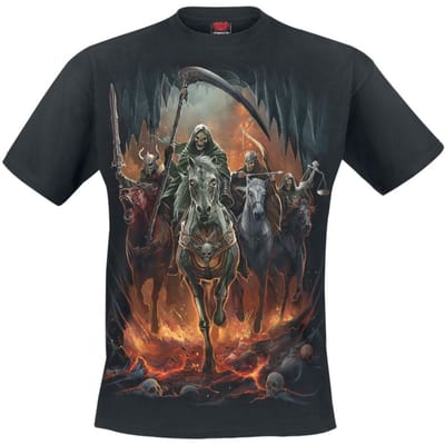 Spiral T-shirt - Revelation - S tot L - voor Mannen - zwart