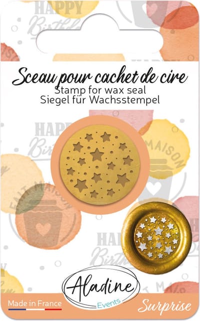 Aladine Aladine Zegel Wax Stempel All Over Sterren