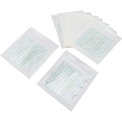 10 stuks 10cm X 10cm Hydrocolloïde Verband Zelfklevend Hydrocolloïde Verbandkussen Voor Brandwonden white