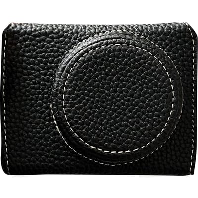 Draagbare Camera Beschermhoes Retro Stijl Cameratas Draagtas met Opening Onderkant Schouder zwart