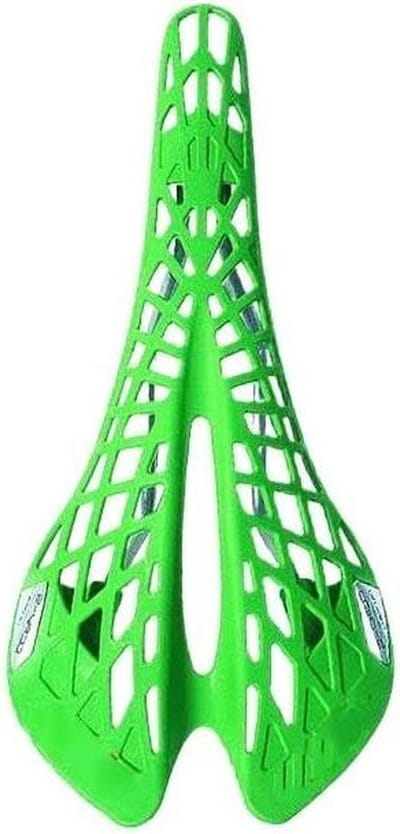 Fietszadel Racefiets MTB - Fietszadel Ademend - Comfortabel Fietsen - Ergonomisch Hol Ontwerp - 145 cm x 28 cm - Groen