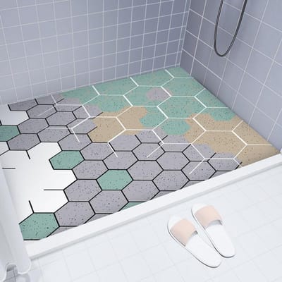 Badkamer Toilet Antislip Mat Volledig Tapijt Voetmat Uitgesneden Thuisgebruik Anti-val Mat Gaasbodem Zijde Ring 50*80