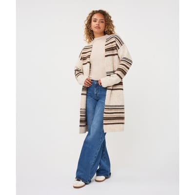 Esqualo vest F26-18504 - Biscuit Melange