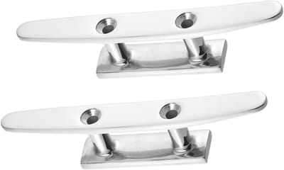 Dailygoods- Cleats roestvrij staal - Vlaggenzwembad - Haken - Dek touw - Set van 2 - Duurzaam materiaal - Touwgeleider