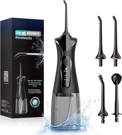 SCH® Monddouche - Waterflosser - Monddouche Waterflosser - Zwart - 23cm x 9cm x 8cm