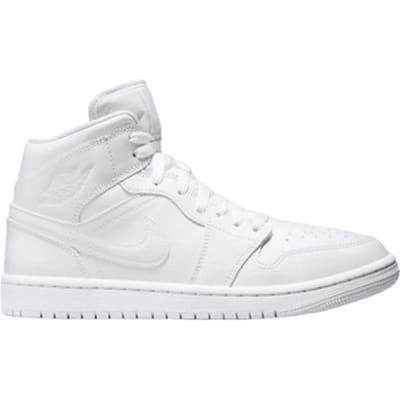 Nike Air Jordan 1 Mid - Triple White - Sneakers Schoenen Leer Wit DV0991-111 - Maat EU 39 US 8