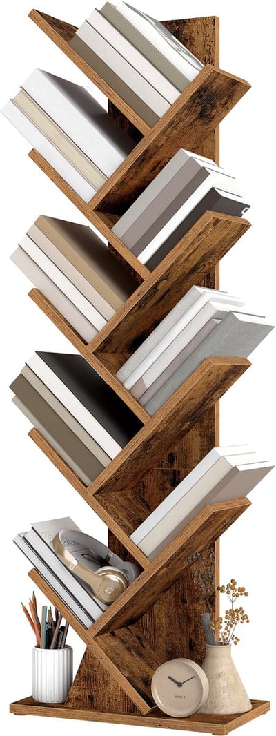 VASAGLE - Boekenkast - Moderne Opbergrek - Vrijstaande Boekenkast - Voor Woonkamer Slaapkamer Kantoor