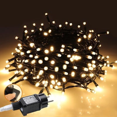 LED Snoerlichten - Decoratieve Verlichting - Buiten Decoratie - 8 Lichtstanden - 10 Meter - Warm Wit