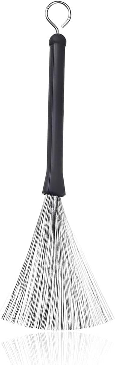Telescopische Drumkwast voor Percussie, Jazz en Wire Brush - Drumaccessoires voor Musici en Beginners, RVS Drumstok
