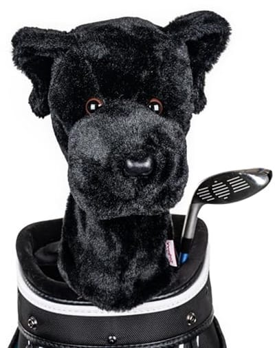 Hoogwaardige Rackethoes voor Golfclubs in Zwarte Labrador Design