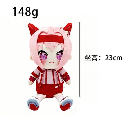Kawaii Uma Musume Knuffel Anime Pretty Derby Oguri Cap Maruzensky Zachte Gevulde Pop Verjaardag Kerst Cadeau voor Fans white