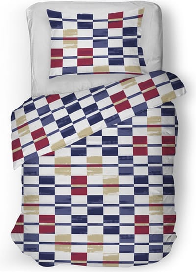 Snoozing Bibi Dekbedovertrek - Eenpersoons - 140x200/220 cm - Blue