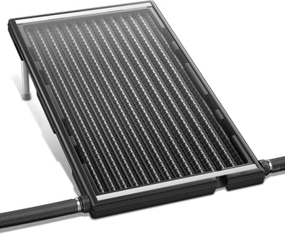 111,5x66x6,5cm Zwembadverwarming, Zonne-energie Zonnecollector, Zwembadaansluiting met Ø50mm Zonneverwarming Warm Water voor Zwembaden/Tuindouche/Zwembad, NAIZY