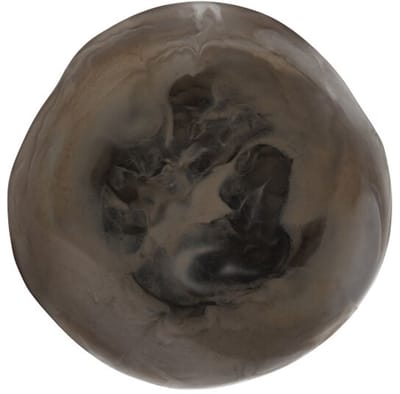 MUST Living Tray Michelangelo Black/Brown 3x36x35 cm, resin black/ brown swirled