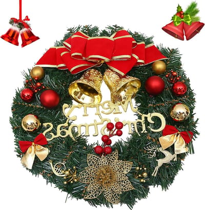 Dailygoods - Kerstslinger met Bollen, Klokken en Strikken voor Binnen en Buiten