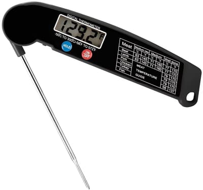 Dailygoods - Vleesthermometer - Digitale Instant Read Thermometer - Compact formaat - Geschikt voor koken - Ideaal voor barbecue - Eenvoudig in gebruik