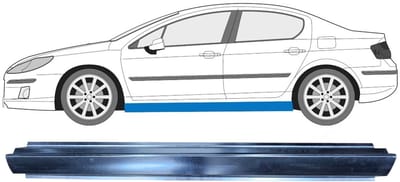 Reparatie dorpel voor Peugeot 407 2004-2011 / Links