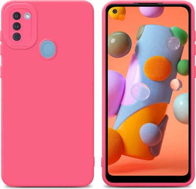 Cadorabo Hoesje geschikt voor Samsung Galaxy A11 / M11 in FLUID ROOD - Beschermhoes gemaakt van flexibel TPU silicone Cover Fluid Case