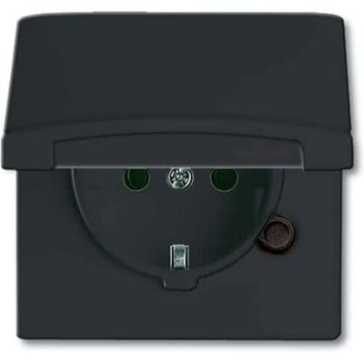 ABB 2CKA002064A0290 Apparaatinzetstuk IP44 Zwart-grijs, Antraciet