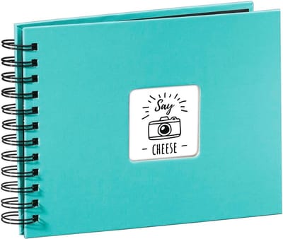 Spiraalalbum 24 x 17 cm met 50 Zwarte Pagina's en Pergamijn Scheidingsbladen
