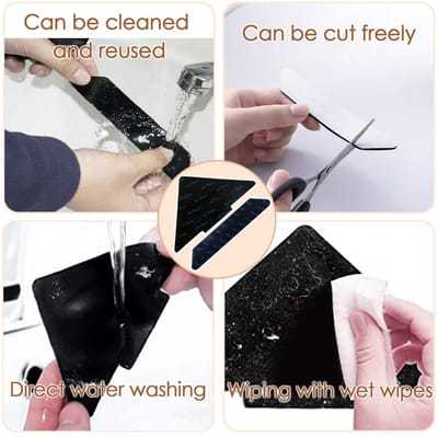 Dailygoods- Tapijtgrijpers 34 Stuks - Wasbare/Herbruikbare Antislip - Houten/Tegelvloeren - Duurzaam/Slijtvast - Sterke Hechting - Geen Resten - Tapijttape