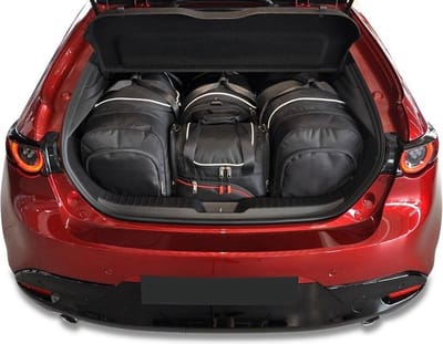 MAZDA 3 HATCHBACK 2018+ 4-delig Reistassen Op Maat Auto Interieur Kofferbak Organizer Accessoires