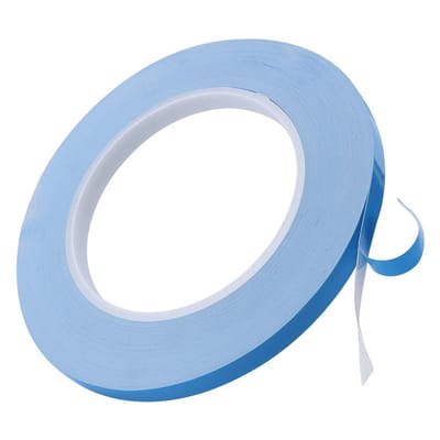 Dailygoody - Thermische dubbelzijdige tape - Isolerende tape - Sterke hechting - Blauw - Voor LED verlichting - 8mm x 25m