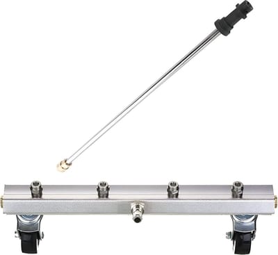 Somstyle Auto Bodemreiniger Geschikt voor Kärcher K2, K3, K4, K5, K6 & K7 - Waterbezem voor Hogedrukreiniger - Hogedrukspuit - Zilverkleurig