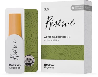 D'Addario ODJR10305 Reserve Alt Saxofoon organisch riet 10-pack sterkte 3.0+