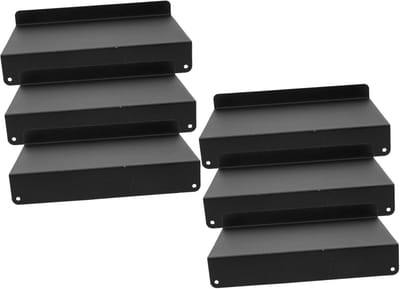 Kruidenrek Set - Lade Organizer - Keuken Opbergen - Ruimte Aluminium - 6 Stuks - Zwart