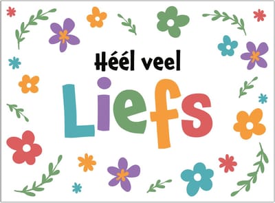 Kaart - Artige - Eyecandy - Heel veel liefs - EC54-D
