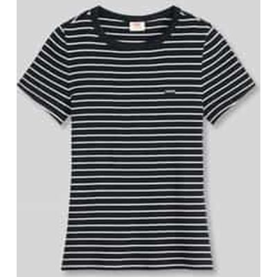 Slim fit t-shirt van katoenmix model 'HAYES'