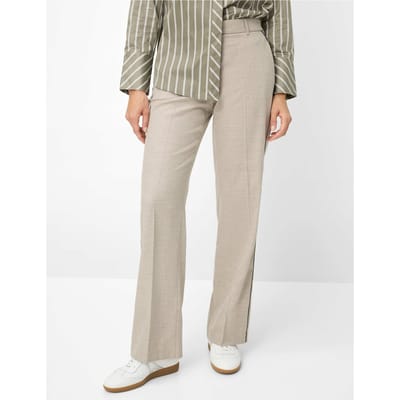 Brax Dames Palazzobroek  Style MAINE STONE, lichtbeige, maat 44