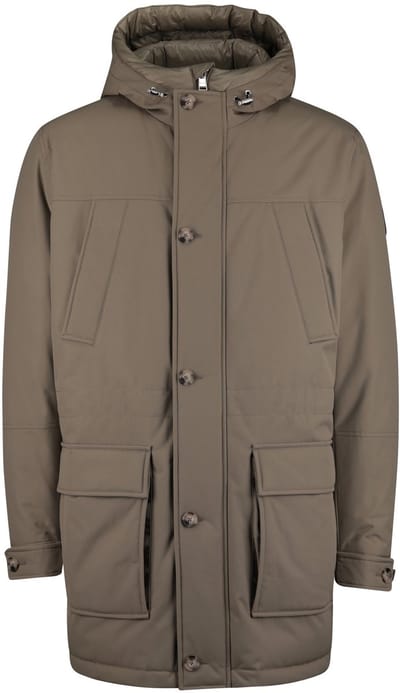 Hugo Boss winterjas khaki