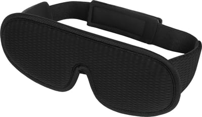 ForDig Slaapmasker Zijslaper - Oogmasker - 100% Verduisterend - Ergonomisch - Ademend - Verstelbaar - Zwart