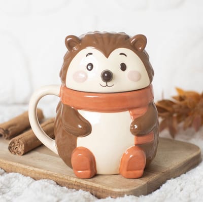 Something Different - Hazel hedgehog lidded mug