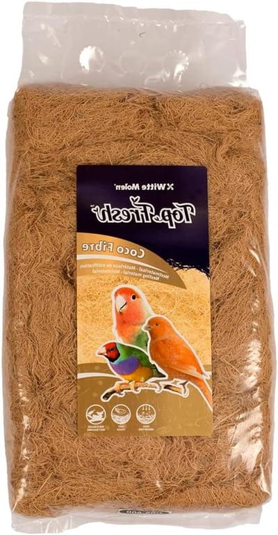 Kokosvezel Nestmateriaal - Natuurlijk Vulling - Vogelnesten Bouwen - 100% Natuurlijk Materiaal - 500 gram - Bruin