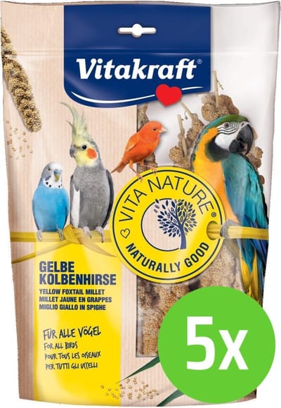 VITAKRAFT Voedsel Vitakraft trosgierst - zakje van 300 gram - 5 zakken