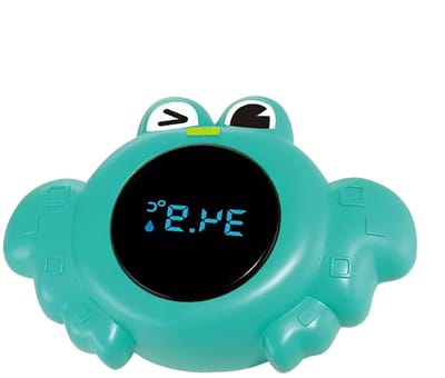 Badthermometer Kind - Watermeter Dieren - Veilig Baden - Realtime Meting - 12 cm - Krabgroen