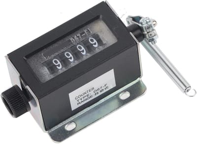 Allecto - Handmatige Tellingsteller - Mechanische Resetbare Tellingsteller - 5 Digit Weergave - Duurzaam - Telling en reset functie - Geschikt voor...