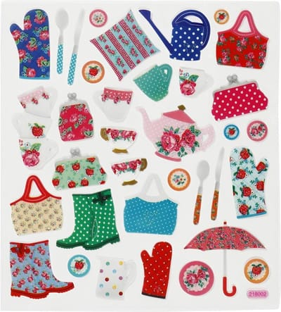 Stickers Tuinleven - Stickervel Met Tuin Thema - Zelfklevende Stickers Voor Scrapbooking, Knutselen & Plakboeken - 15x16,5 cm - 1 Vel