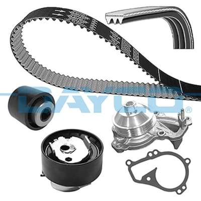 Waterpomp + distributieriem set PowerGrip® DAYCO KBIOWP140
