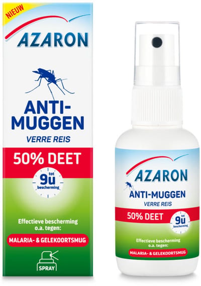 Azaron Anti Muggenspray 50% DEET - 2 x 50 ml - Voordeelverpakking