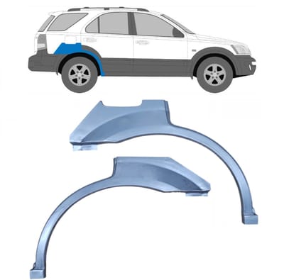 Reparatiepaneel achterspatbord voor Kia Sorento 2002-2009 / Links + Rechts / Set