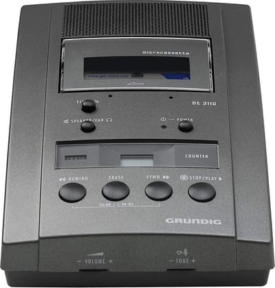 Grundig PFF2600 Stenorette DT3110 - Professioneel opname- en afspeelstation - Microcassette systeem - 1x Microcassette - Netvoeding